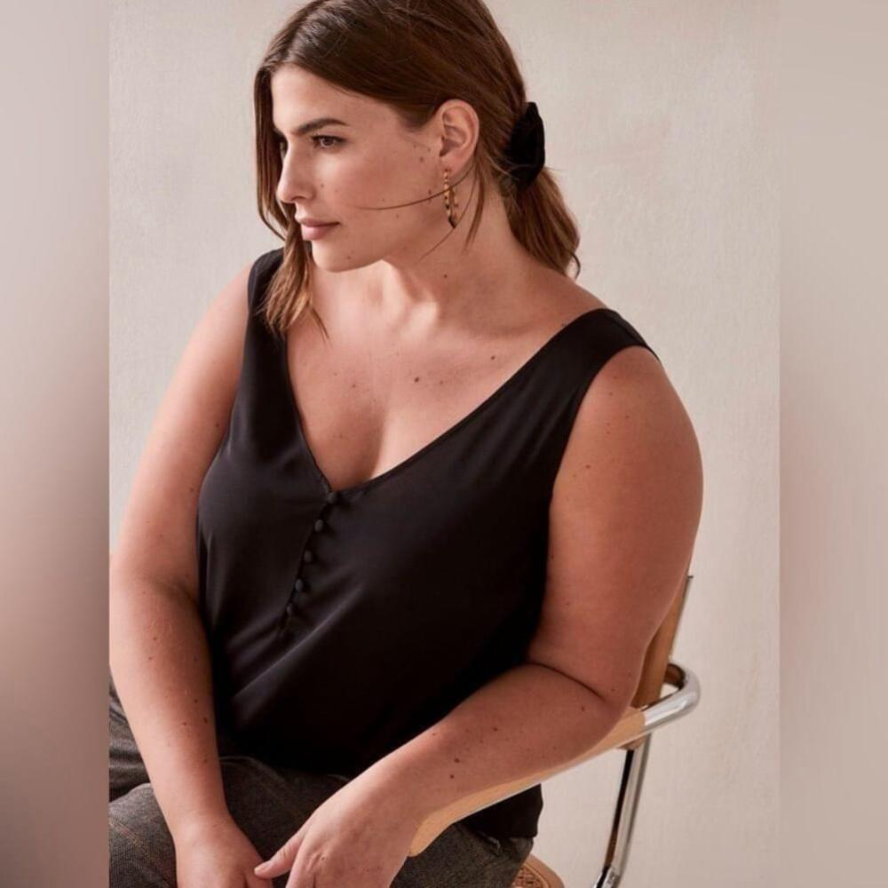 Addition Elle - Button-Front Cami - image 3